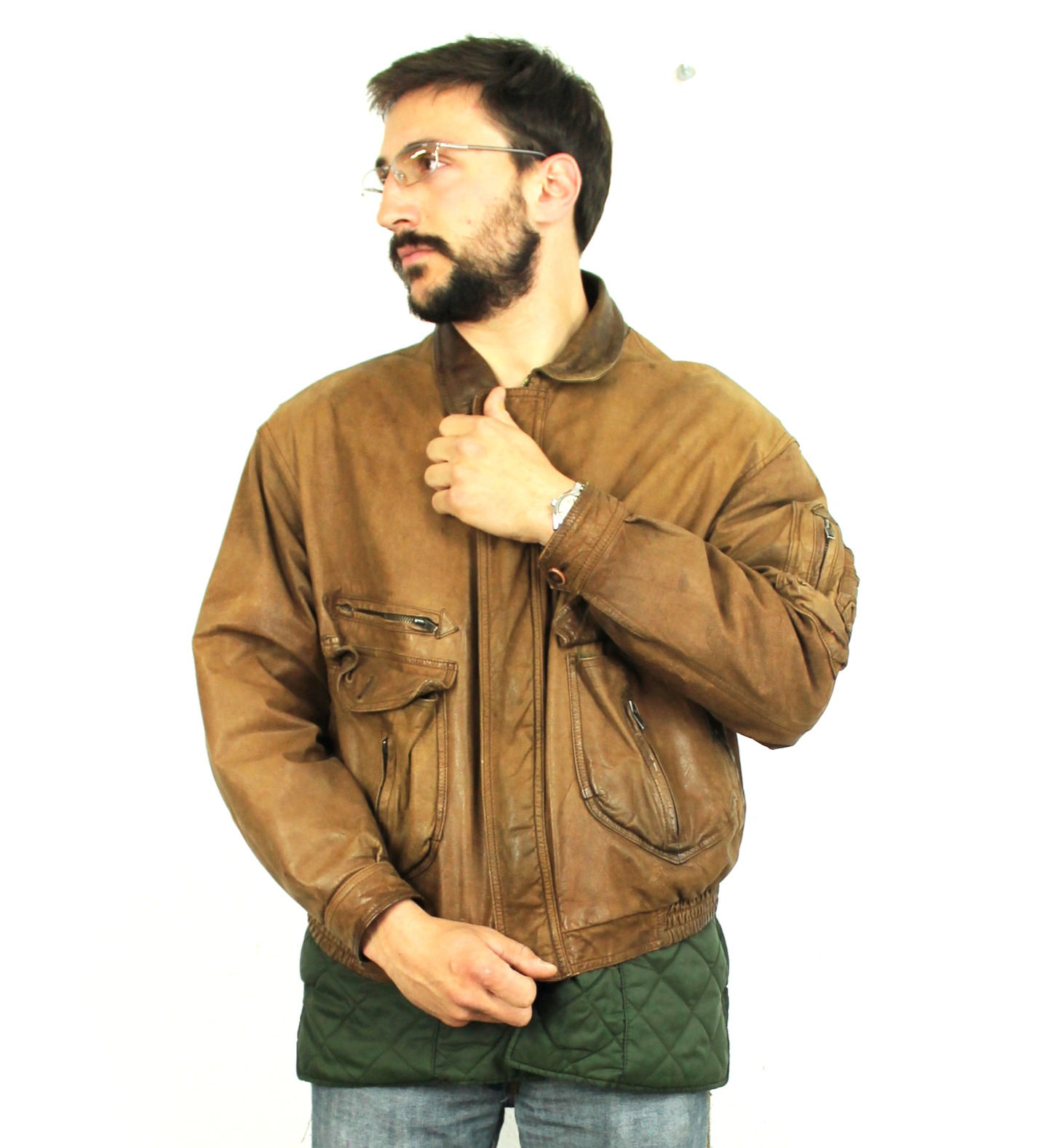 bomber-vera-pelle-vintage