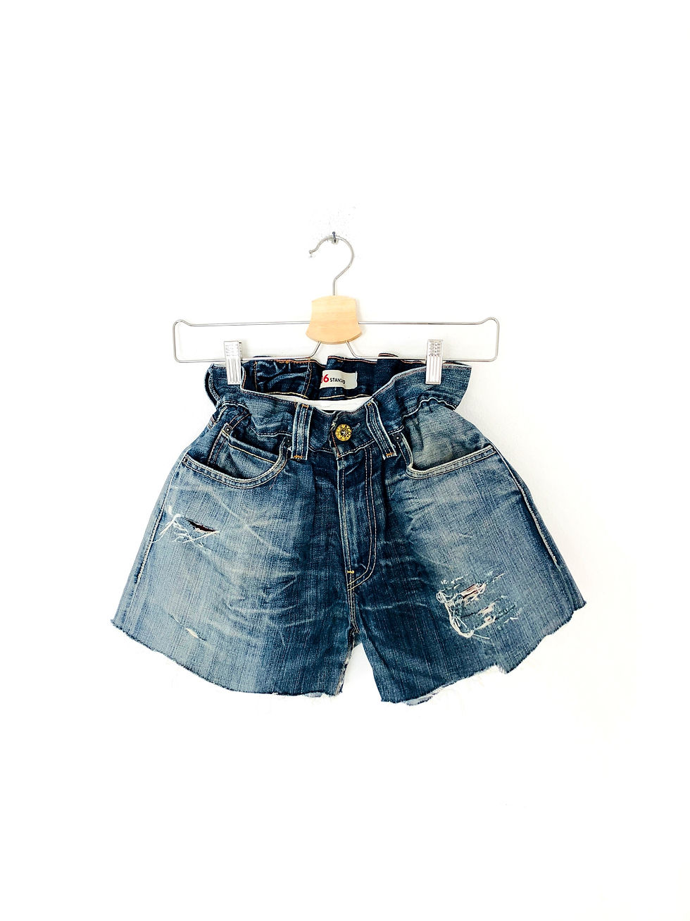 Miniatura: shorts-caramella-lunghi-denim-jeans-vintage
