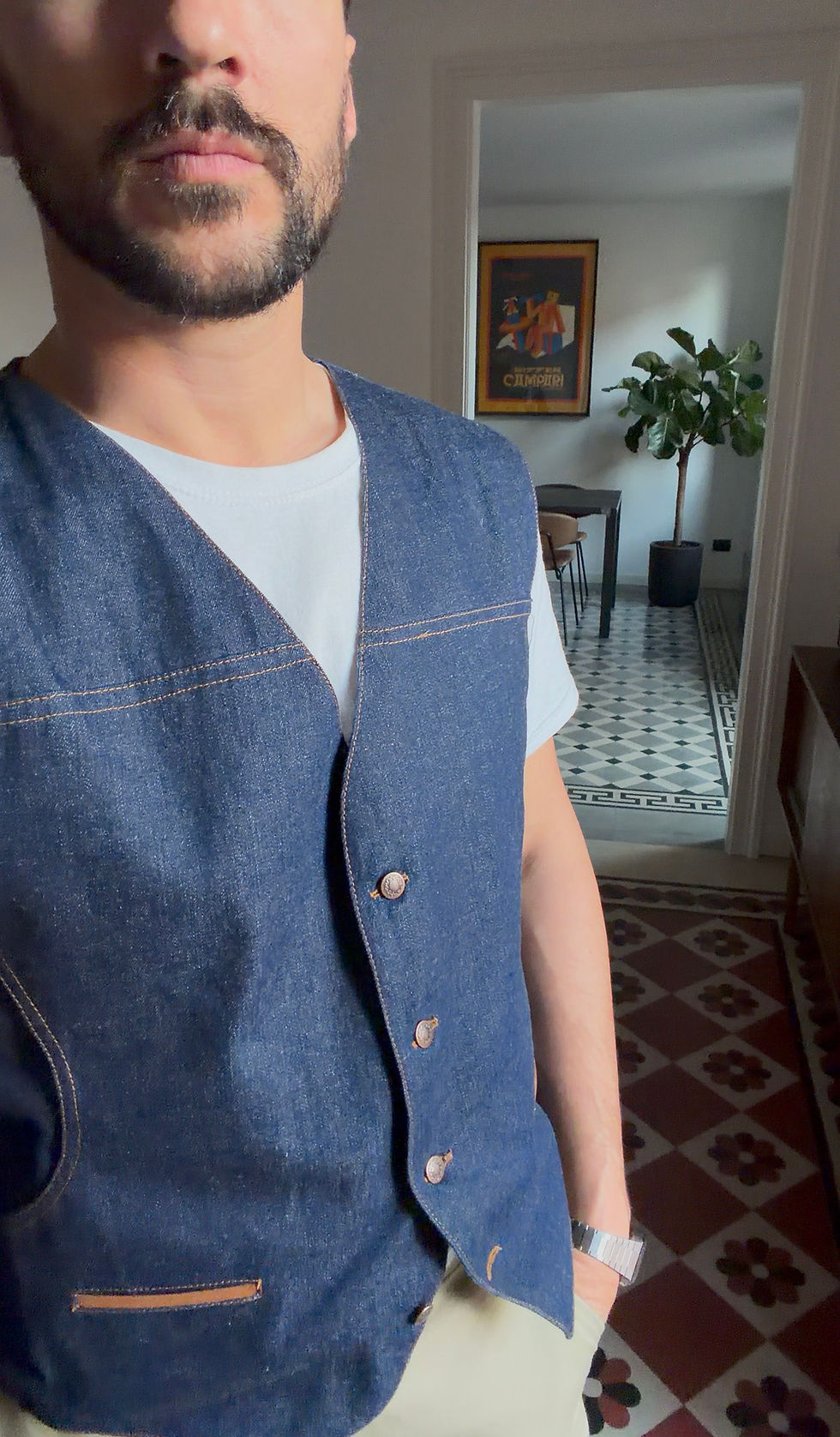Miniatura: Gilet denim anni 80