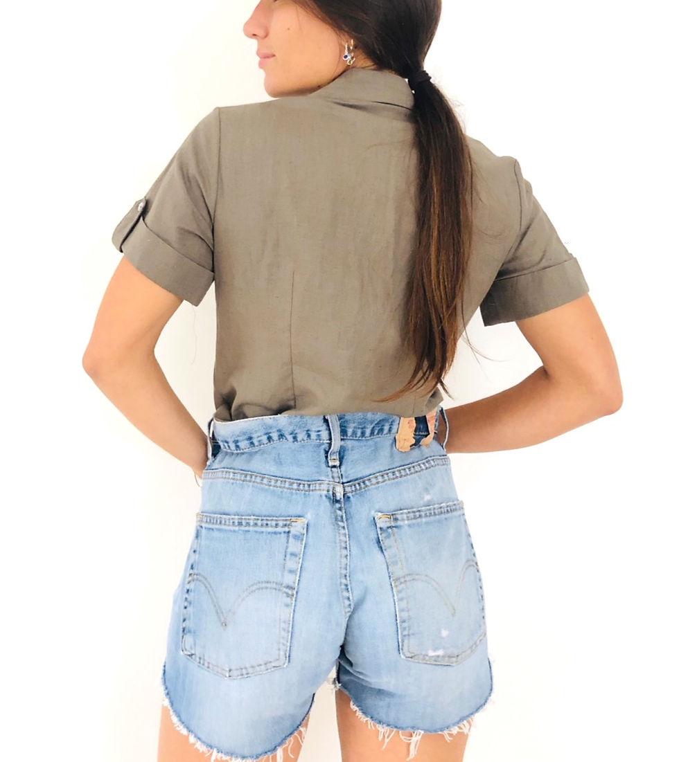 Miniatura: camicia-lino-vintage-mezza-manica