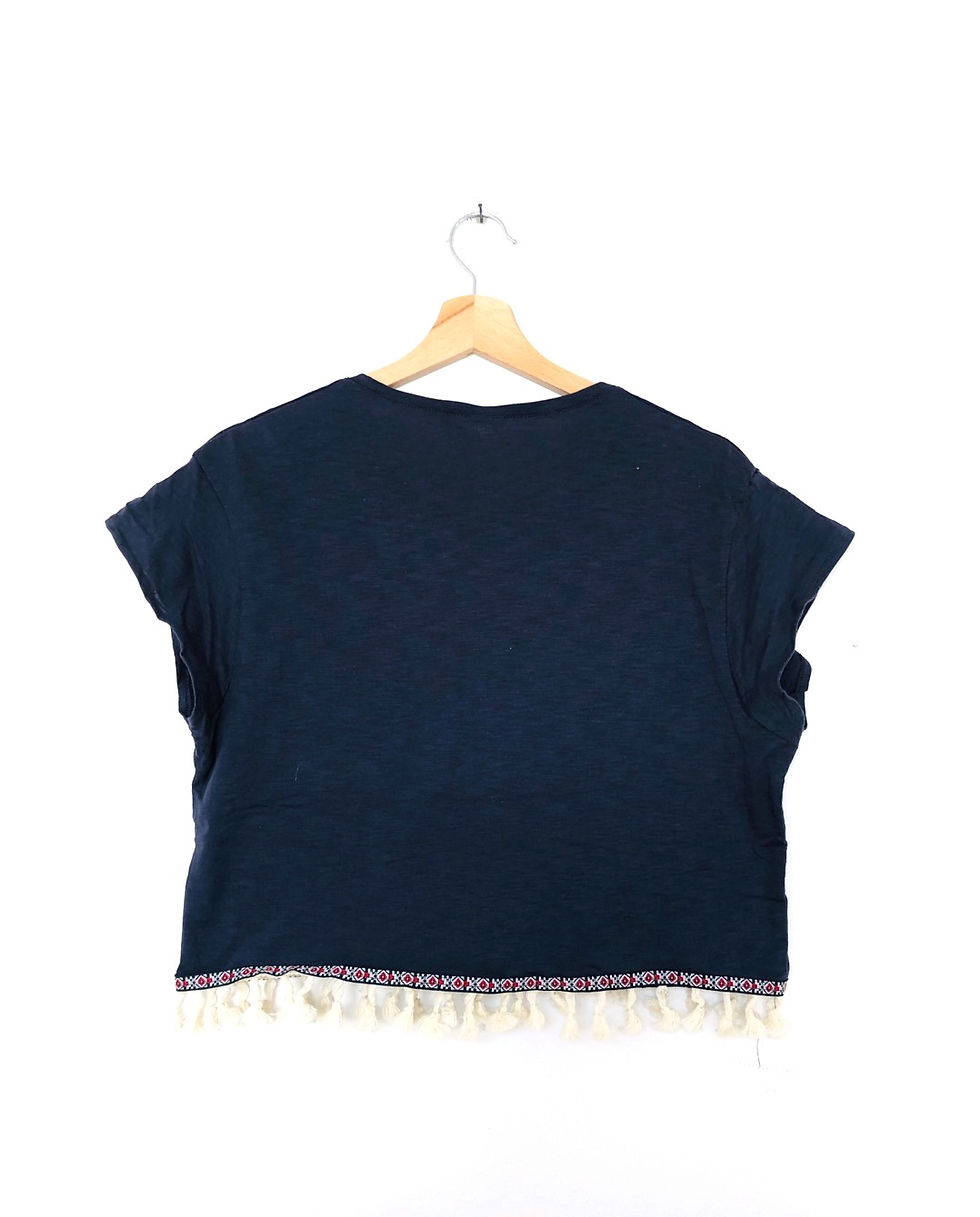 Miniatura: maglietta-tshirt-corta-vintage-frange