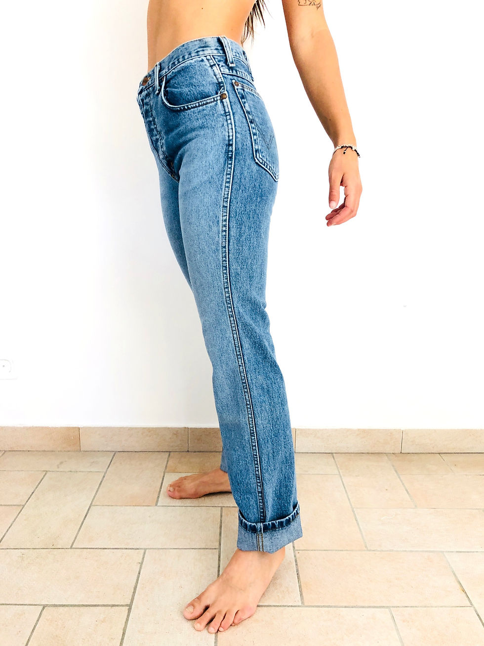 Miniatura: jeans-denim-wrangler-topolino-vintage