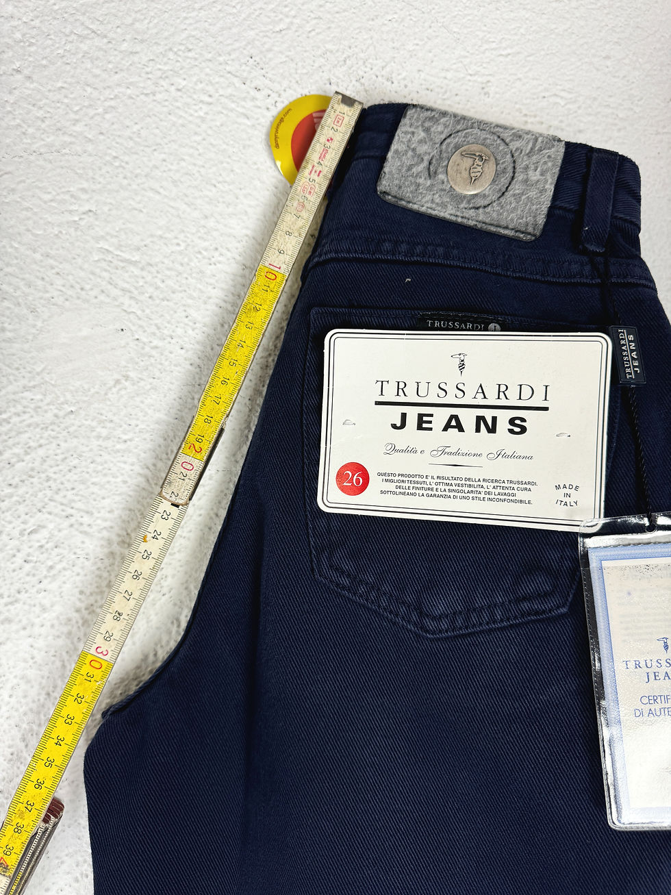 Miniatura: pantalone-denim-jeans-trussardi-vintage-anni-90