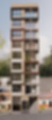 Render de la fachada de Índigo Apartamentos en Bello Antioquia, proyecto residencial moderno en Niquía.