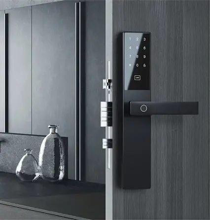 Smart door lock installation