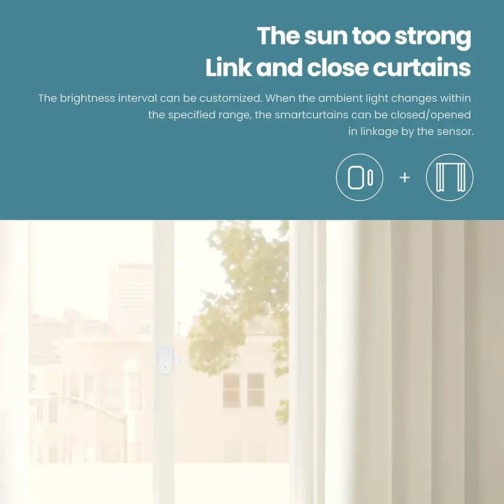 Thumbnail: Tuya zigbee mini smart door window sensor PIR home security mobile app smart life alexa google assist