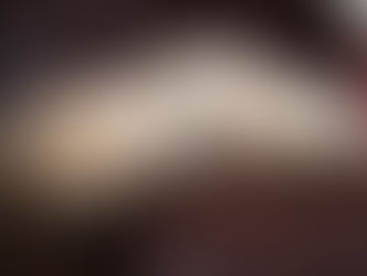 A young Labrador puppy asleep on top of a larger Labrador