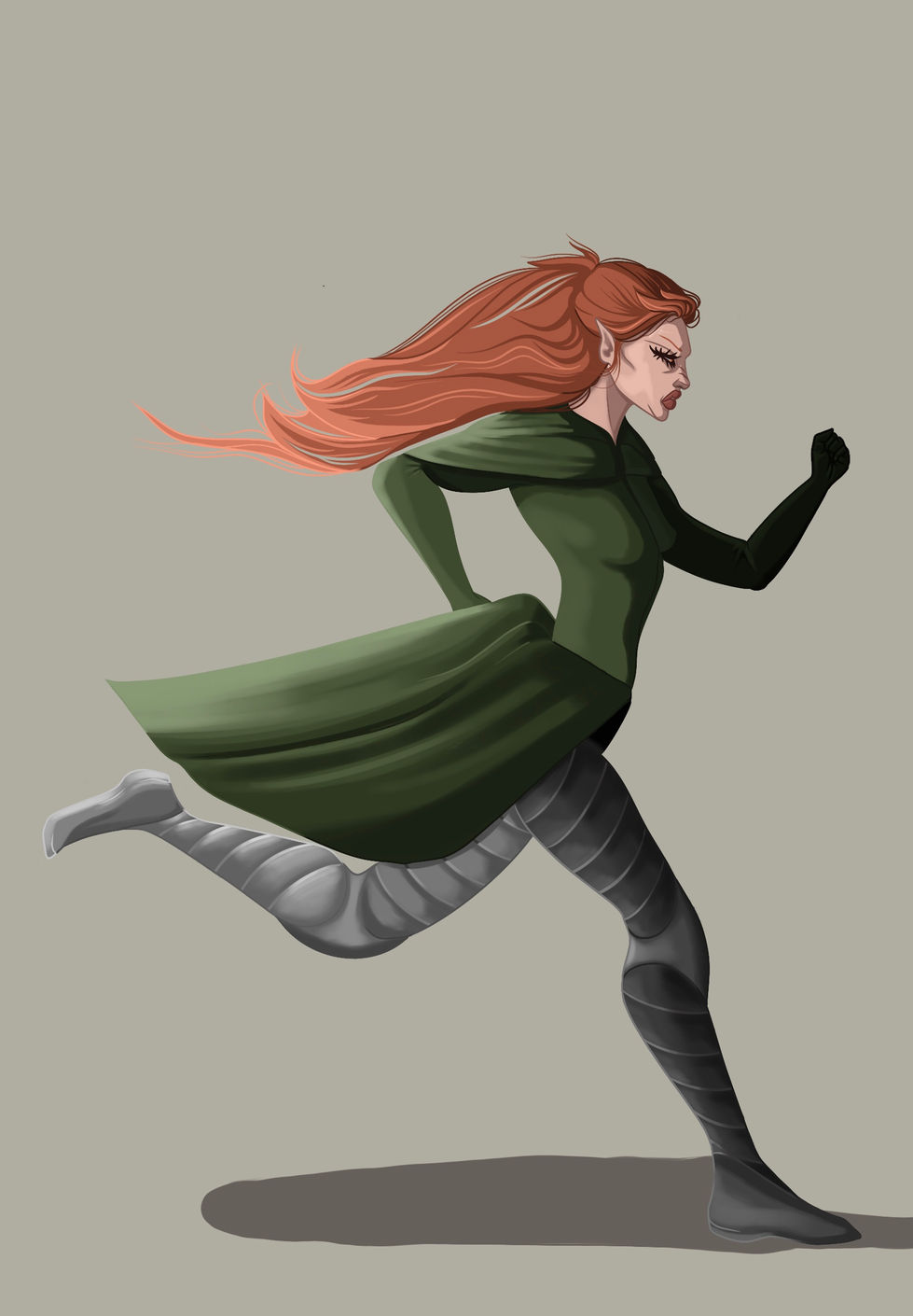 Character design (running) - Nyssira
