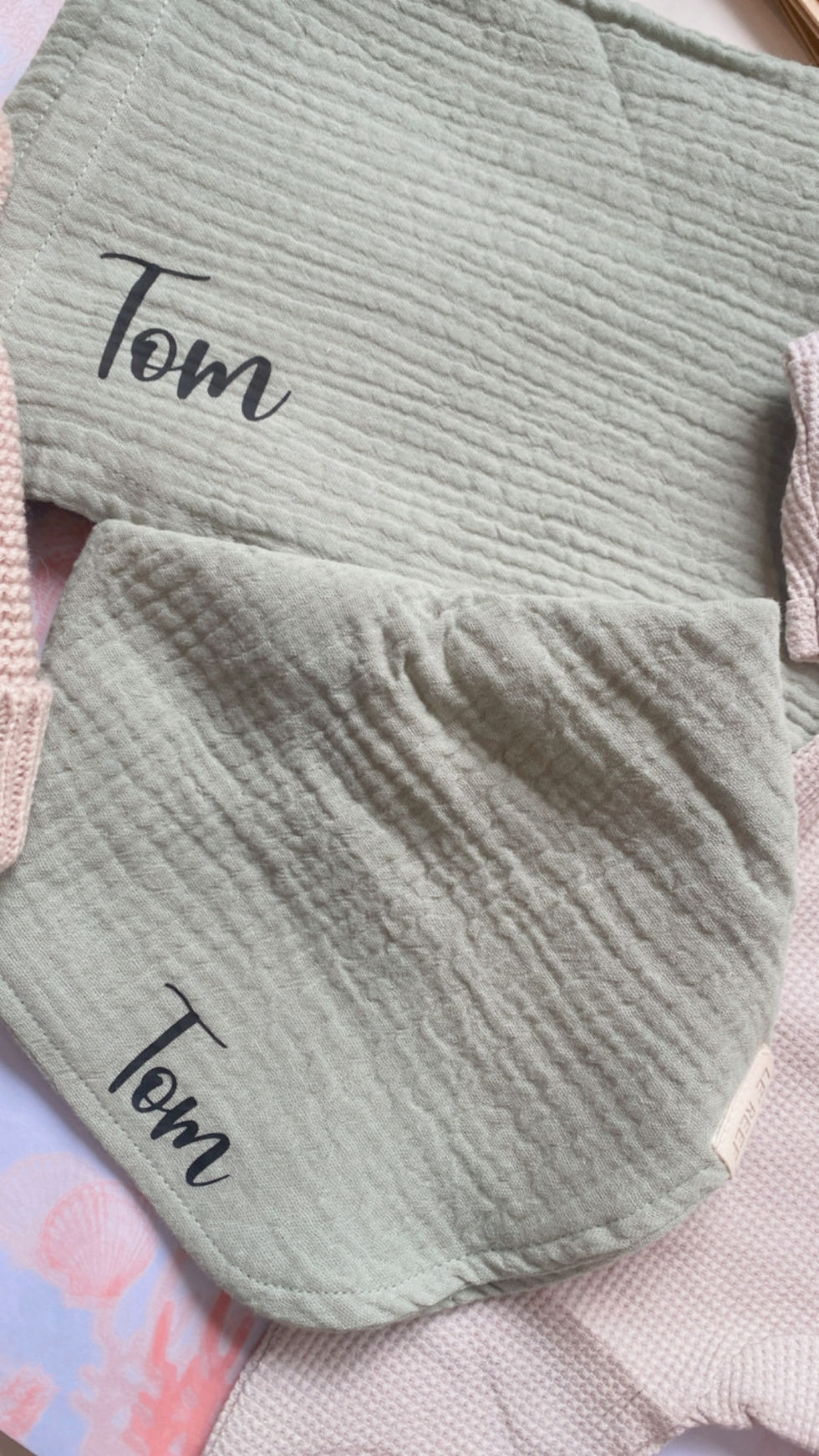 Thumbnail: סינר כפול לתינוק - 100% כותנה אורגנית