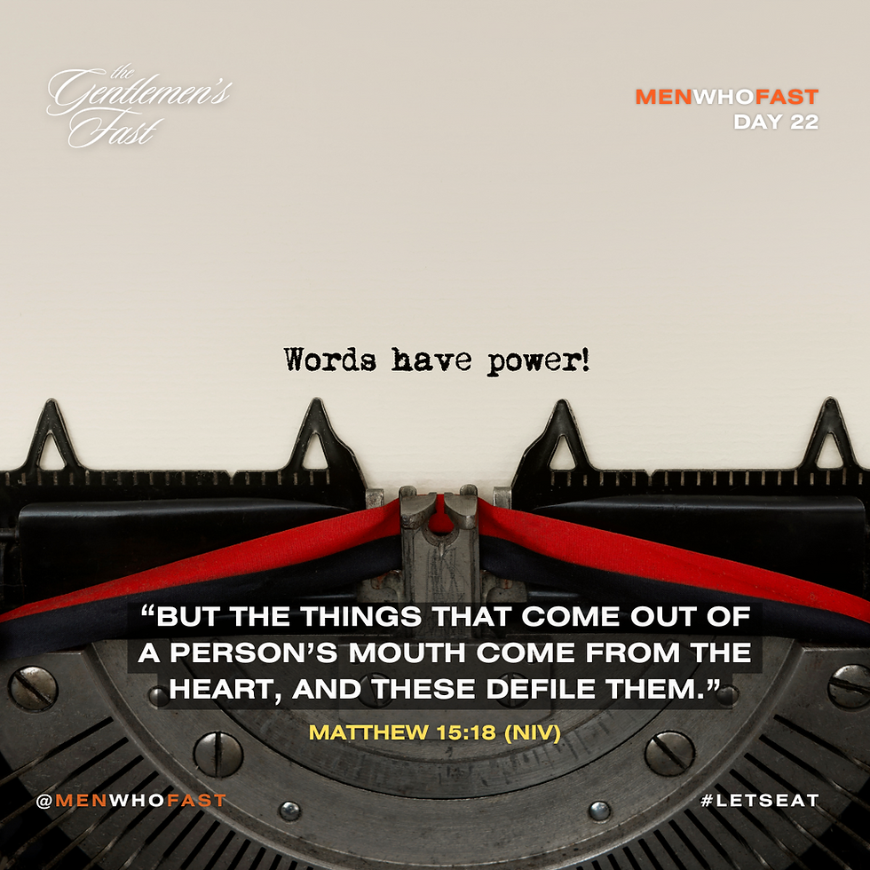 Your words shape your reality. What are you putting into the atmosphere?