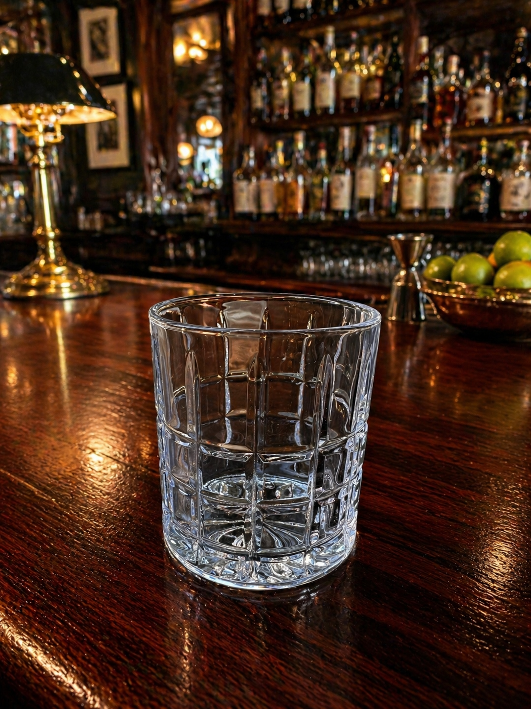 Stud crystal glass