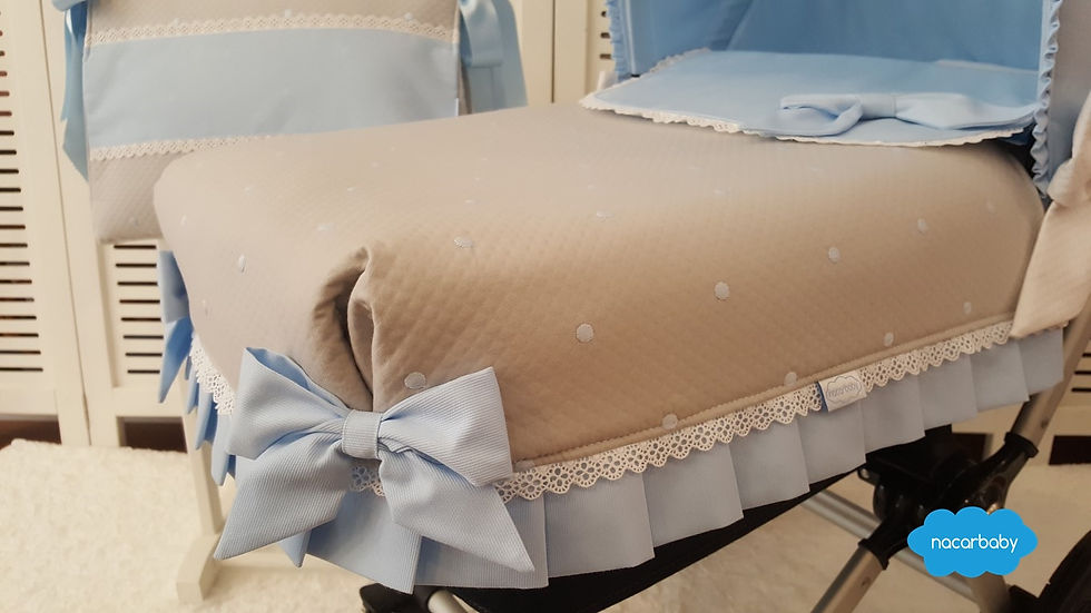 Colcha ajustable de capazo Santorini