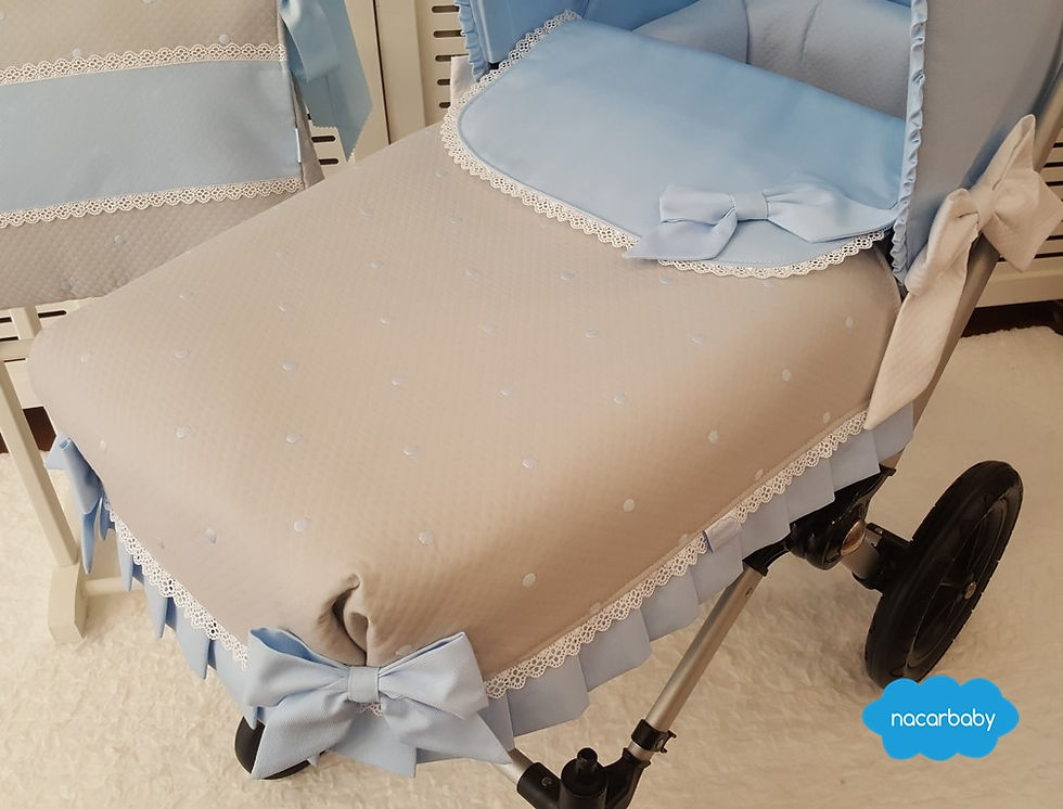 Colcha ajustable de capazo Santorini