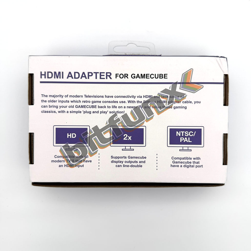 Thumbnail: Bitfunx Digital to HDMI Adapter for Nintendo GameCube back box