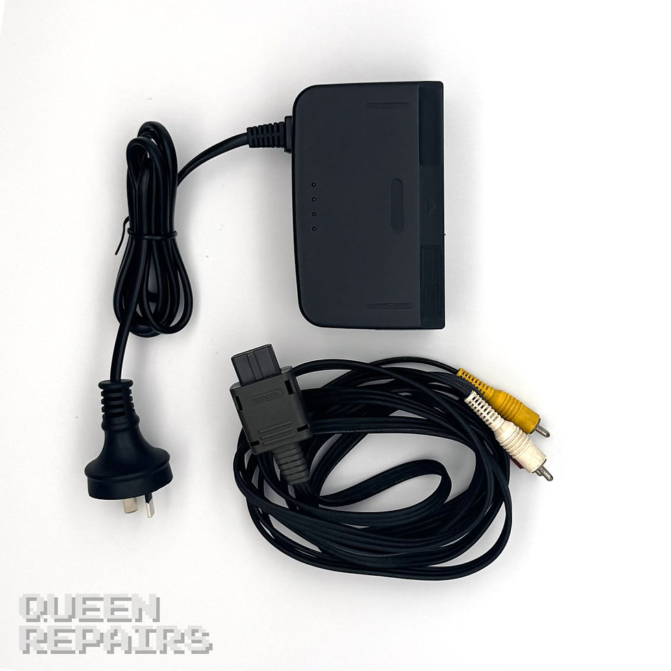 Thumbnail: Nintendo 64 power and AV cables