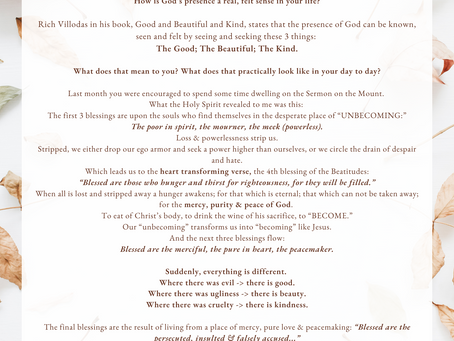 Prayer & Presence in the Autumn...