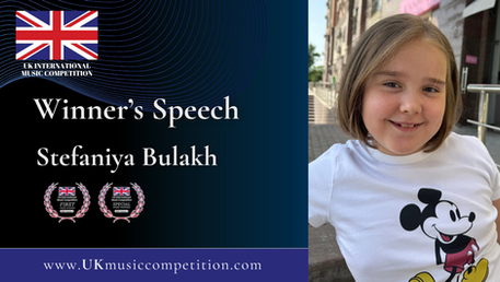 Winner’s Speech – Stefaniya Bulakh