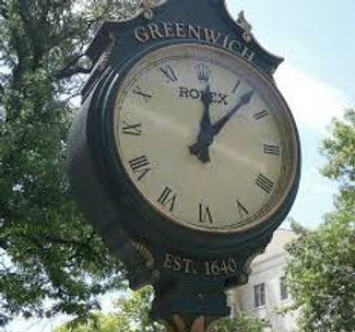 Clock in Greenwich, CT