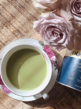 my dreamy, creamy vanilla matcha latte