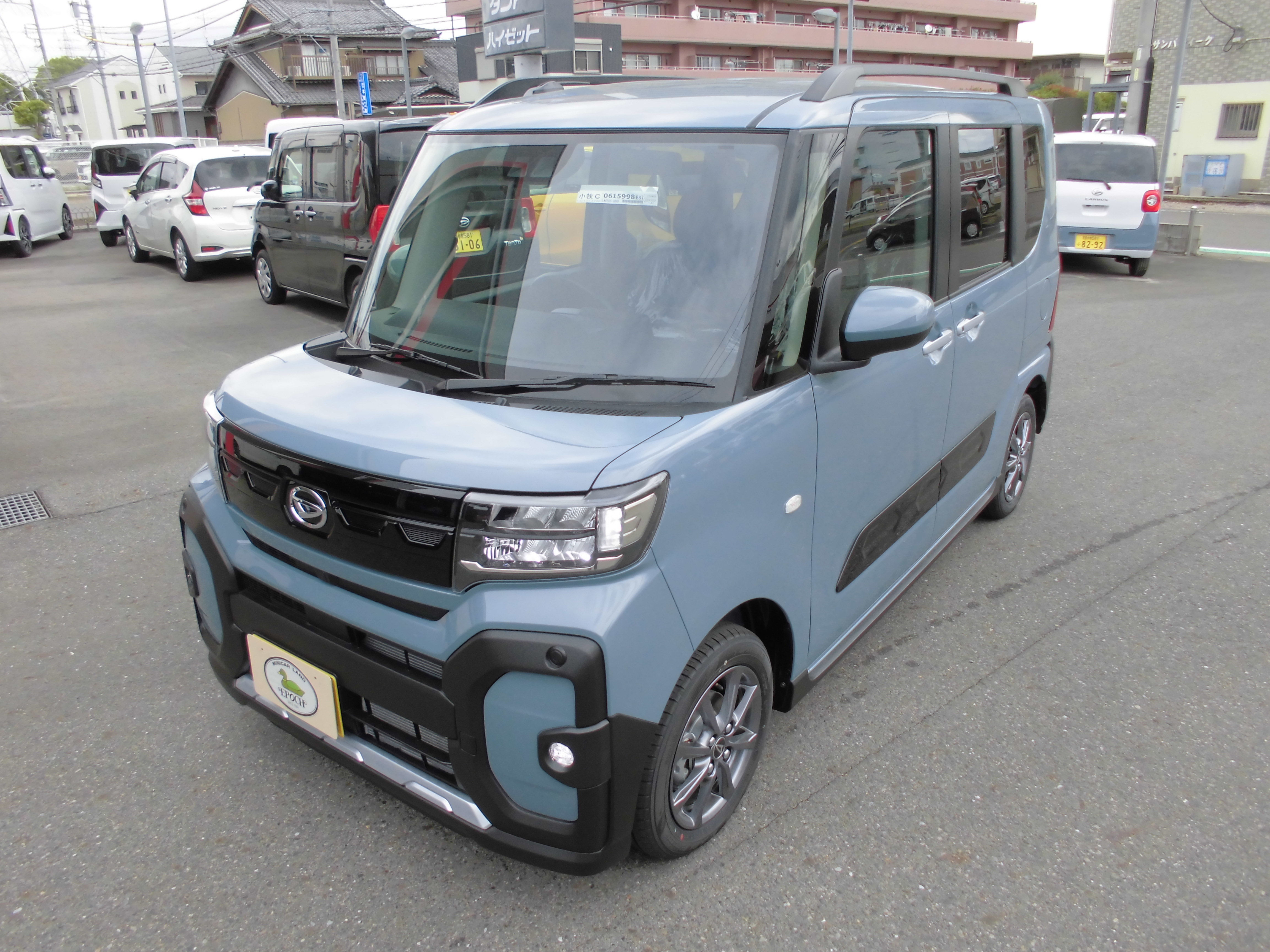 タント　ファンクロスＬＴＤ　レイクブルー　R8　届出済未使用車　純正アルミ　LEDヘッド　キーフリー　シートヒーター