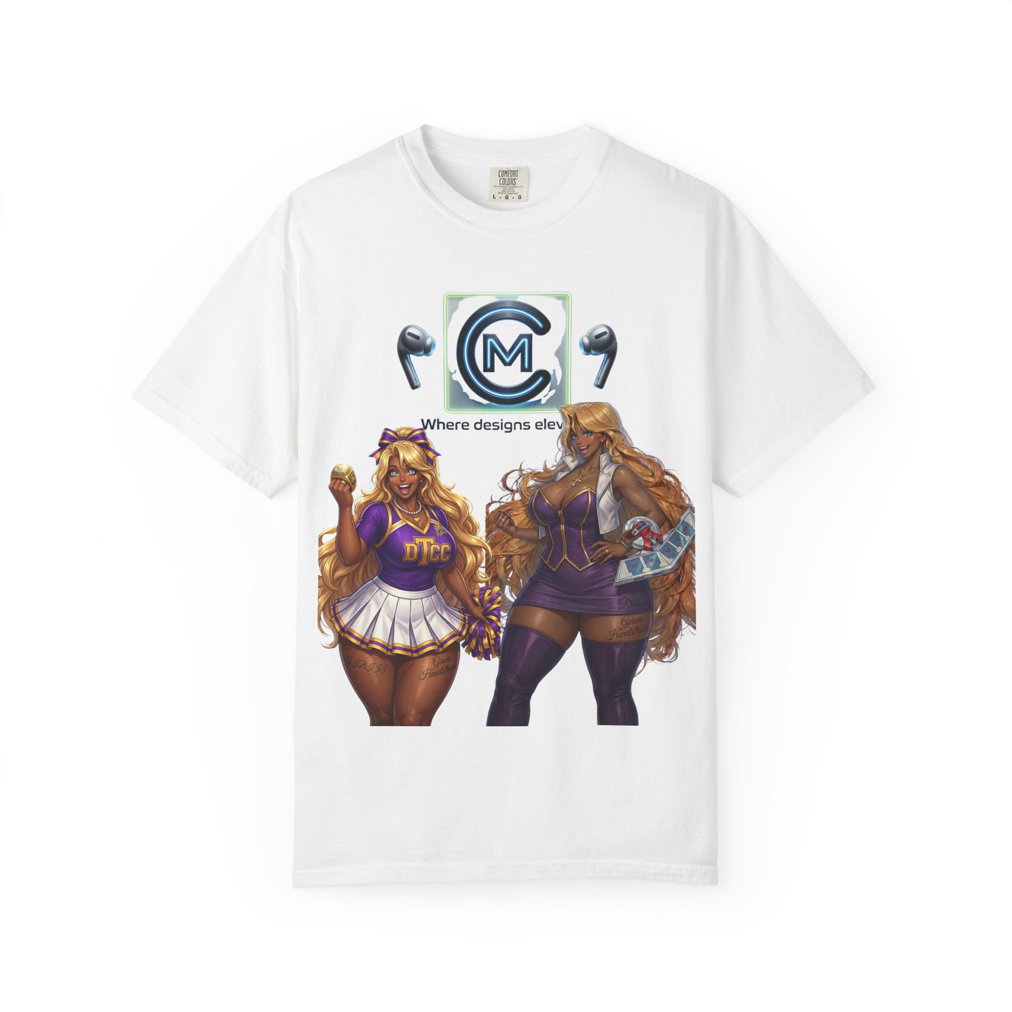 Unisex Garment-Dyed T-shirt w/ Gianna Character