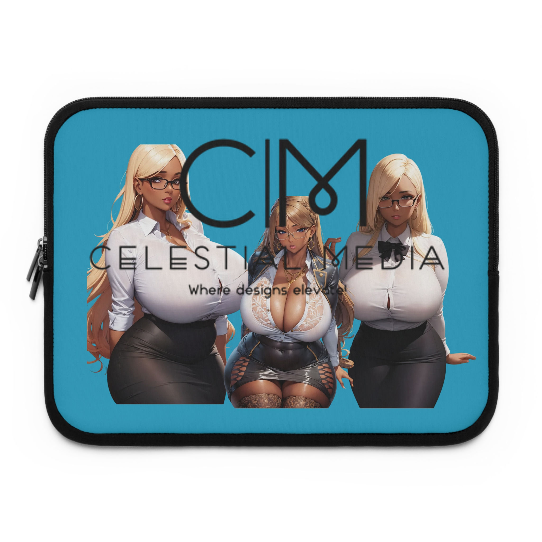 Laptop Sleeve Anime Mature Women Business Suit