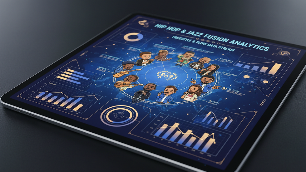 Close-up view of a digital tablet displaying innovative business analytics