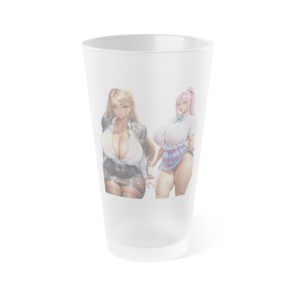 Glassware - Gyaru Mature Hispanic Schoolwoman Design 16oz