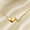 Thumbnail: Gold Heart & Zirconia Necklace – Minimalist Waterproof Stainless Steel Jewelry