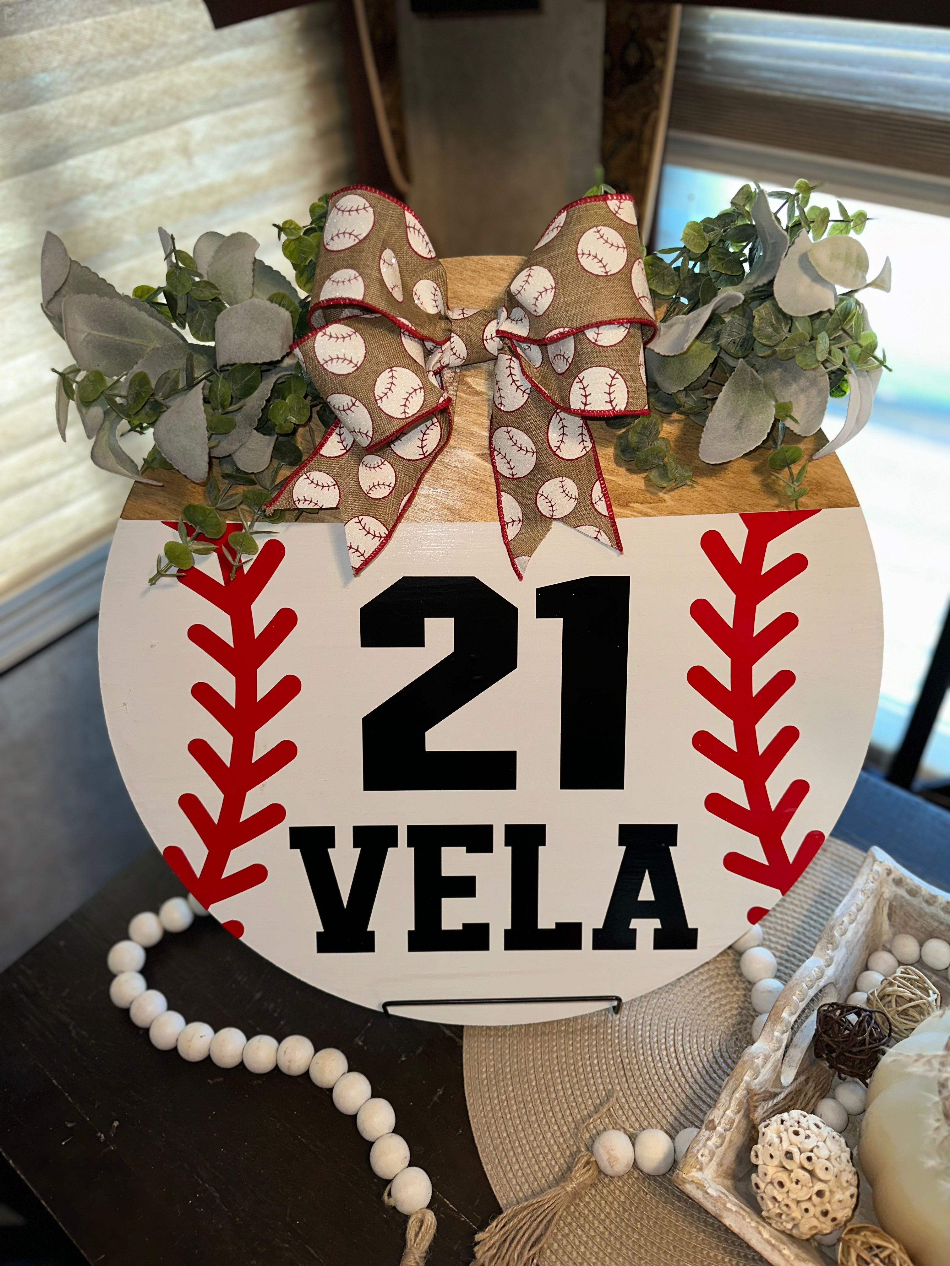 Custom Baseball Door Hanger