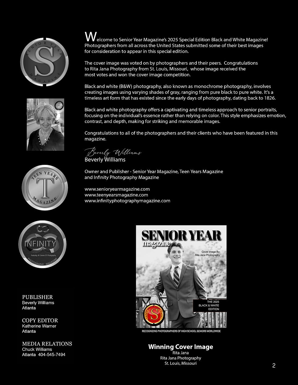 Thumbnail: DIGITAL PDF - Senior Year Magazine - The 2025 Black & White Special Edition