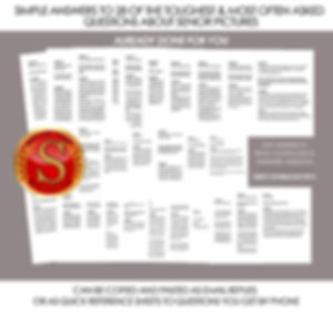 Copy/Paste Responses To 28 Of The Toughest Questions About Senior Pictures