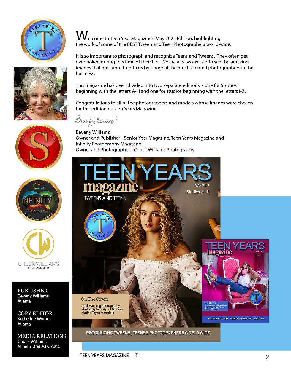 Thumbnail: Teen Years Magazine - Studios A-H - MAY 2022
