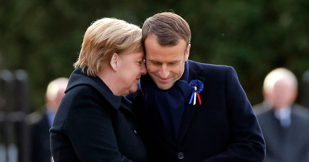 Macron en Merkel