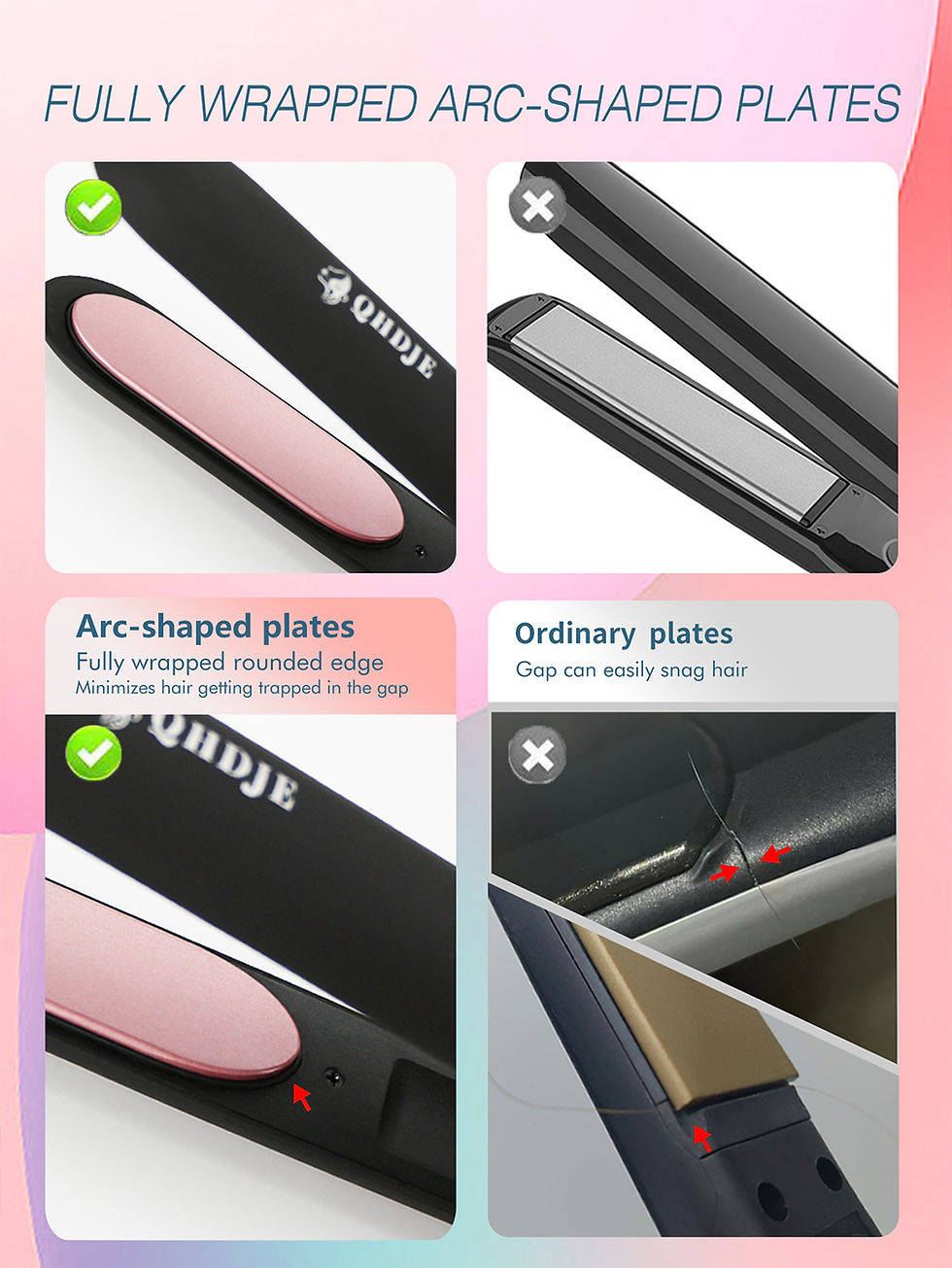 Miniaturbild: Rounded hair straightener