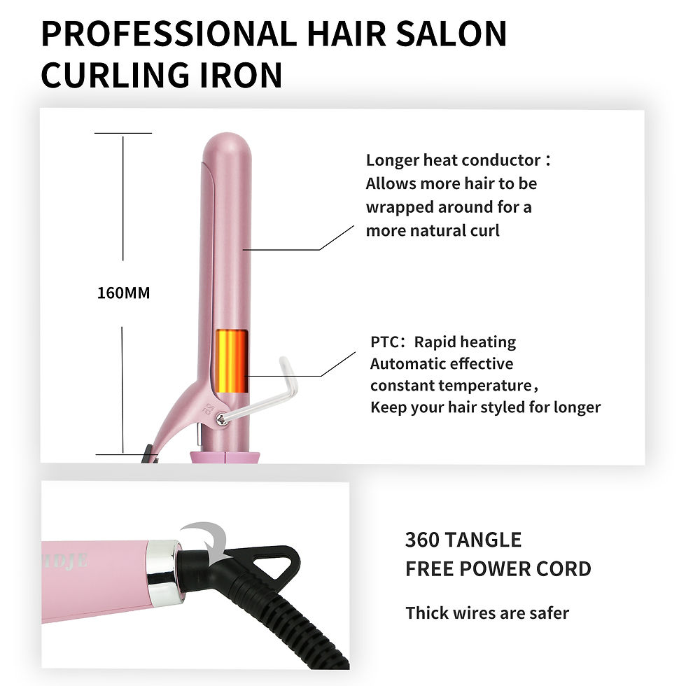 Миниатюра: Hair curler QHDJE 25mm with clip