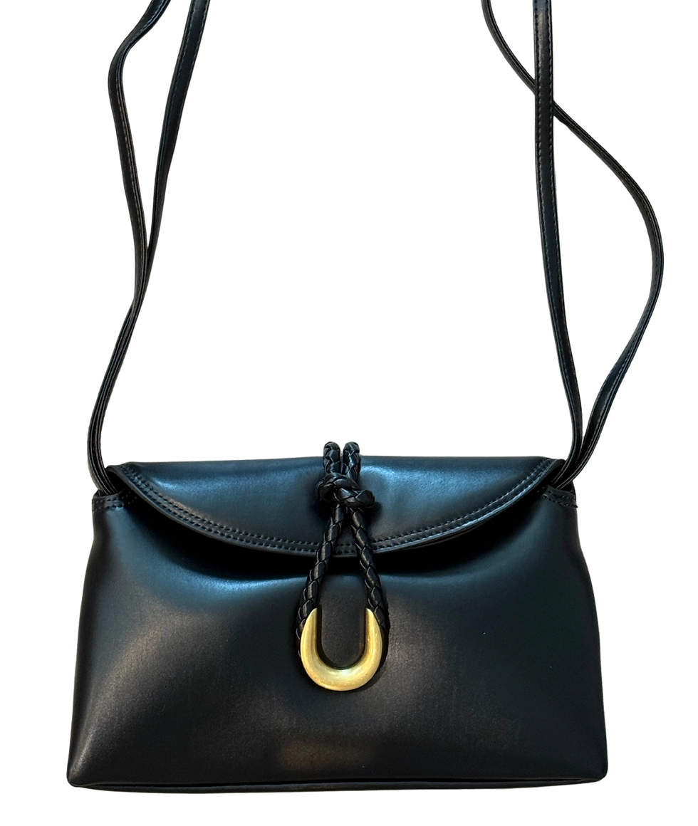 Thumbnail: The Matilde in Black Leather features a sleek design crafted from luxurious materials, ensuring both style and durability. It