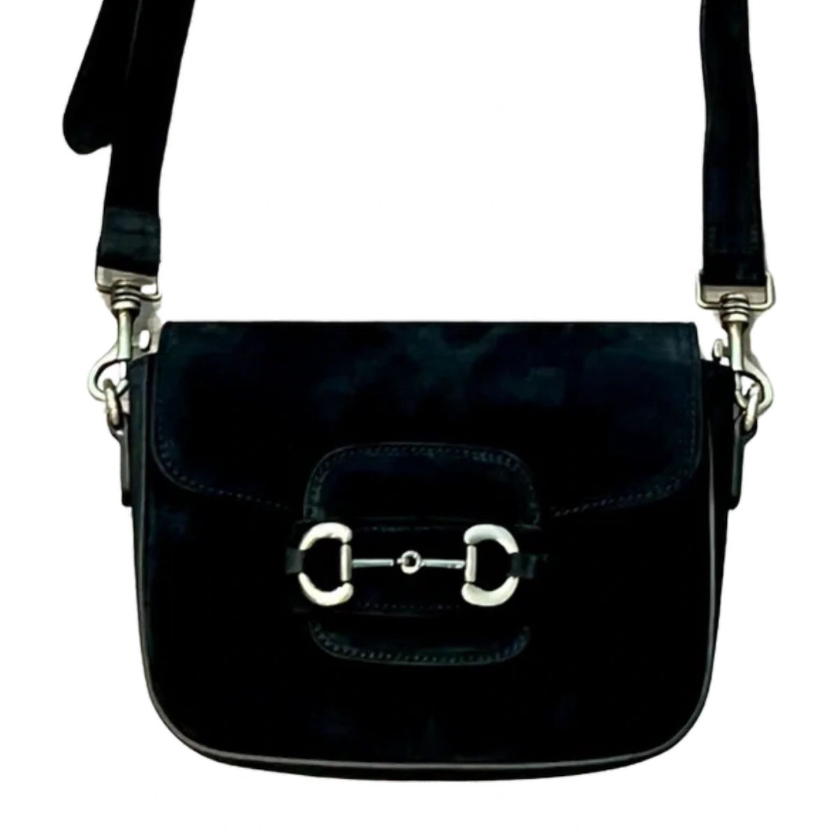 The Genevieve- Black suede bit closure -made in Italy.