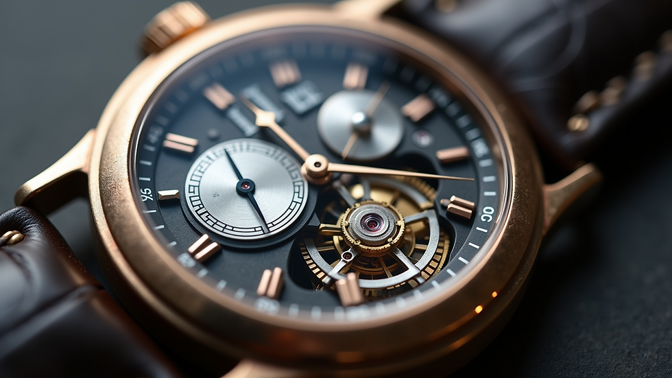 Close-up view of a beautifully crafted mechanical watch movement