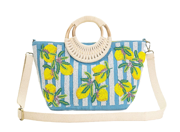 Limoncello Stripe Tote Bag
