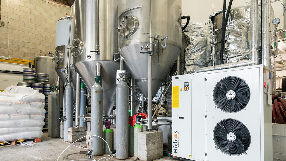 Brewery and a chiller system