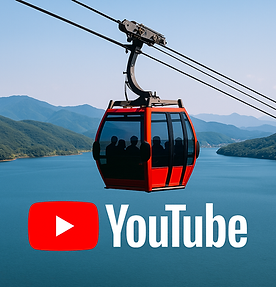 Samaksan Mountain Lake Cable Car videos showing scenic mountain and lake views in Chuncheon, Gangwon-do