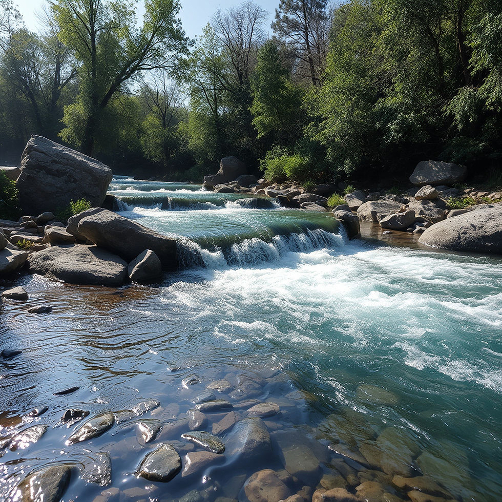 un sistema de tratamiento de aguas que entrega agua cristalina a un rio muy bello.jpg