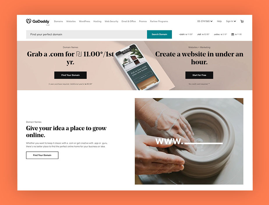 Best website builder GoDaddy