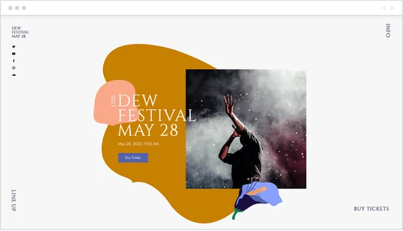 Website ideas: events website