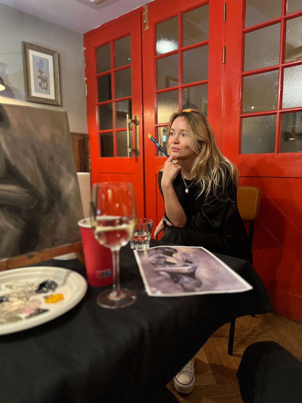 Art workshop in London