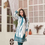Thumbnail: Tawakkal 2-Piece Embellished Satin Silk Tie & Dye Shalwar Kameez (Large 46)