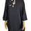 Thumbnail: Black & White Monochrome Bareeza Cambric Cotton Kurti (Small 37”)
