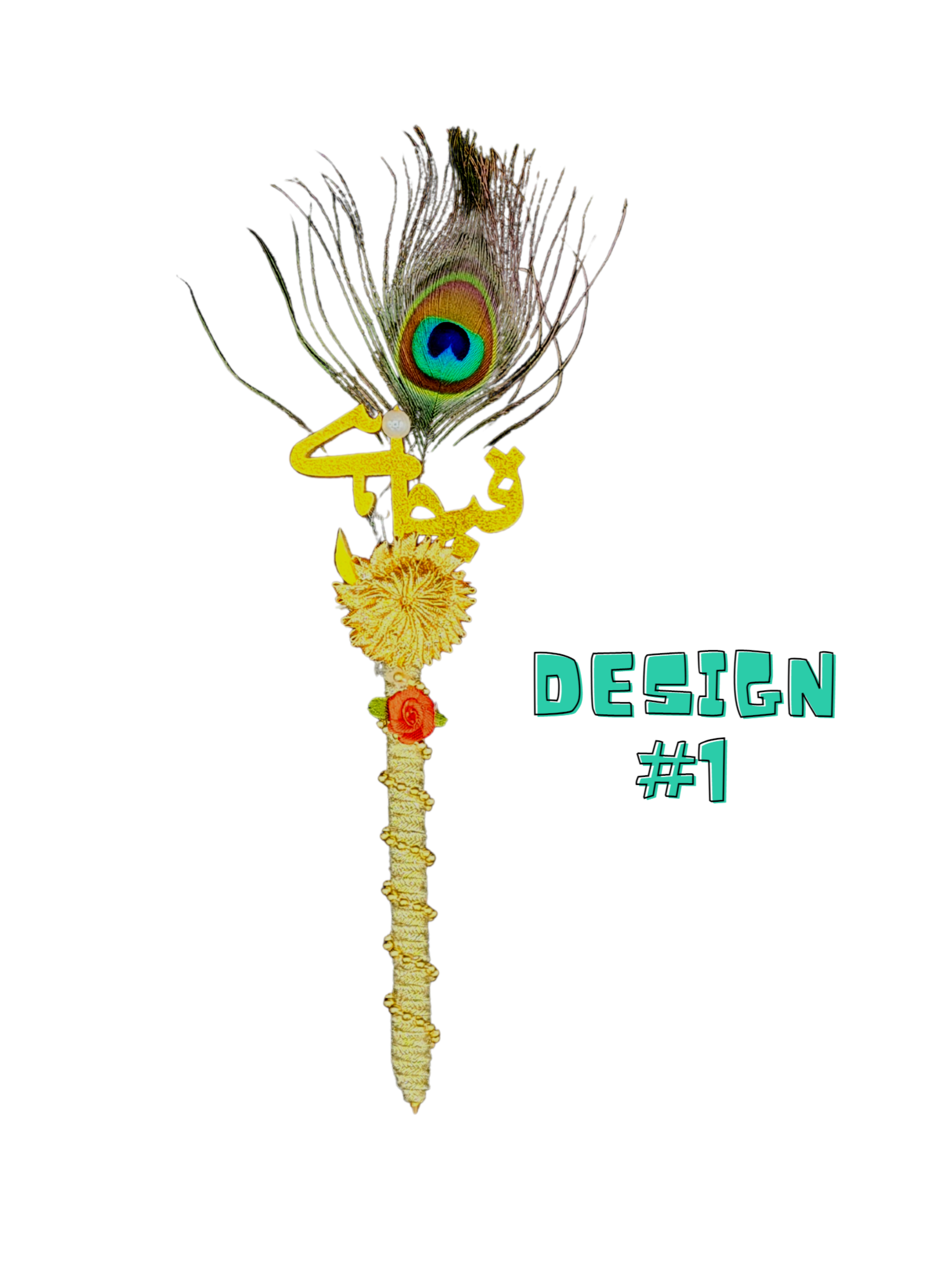 Nikah Pen Peacock/Ostrich Feather Qabool Hai Nikah Shaadi Wedding (Design 1)