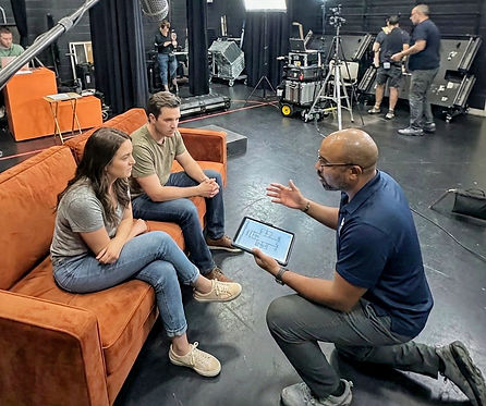 Aaron Courtland Soper SoPerfect Coaching On Set